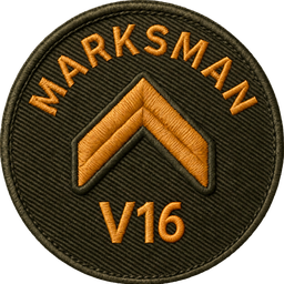 Marksman badge, battery v16